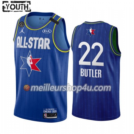 Maillot Basket Enfant Miami Heat Jimmy Butler 22 2020 All-Star Jordan Brand Bleu Swingman